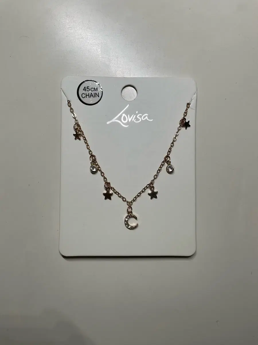 Lovisa 큐빅 체인 목걸이 45cm